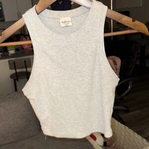 Soft Surroundings Light Gray Women's Tank Top
